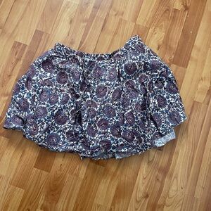 J. Crew Blue and Red Paisley Skirt Block Print